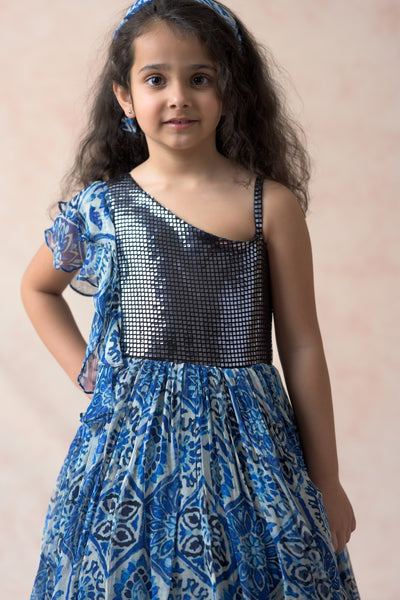 Maya metallic gown image 6