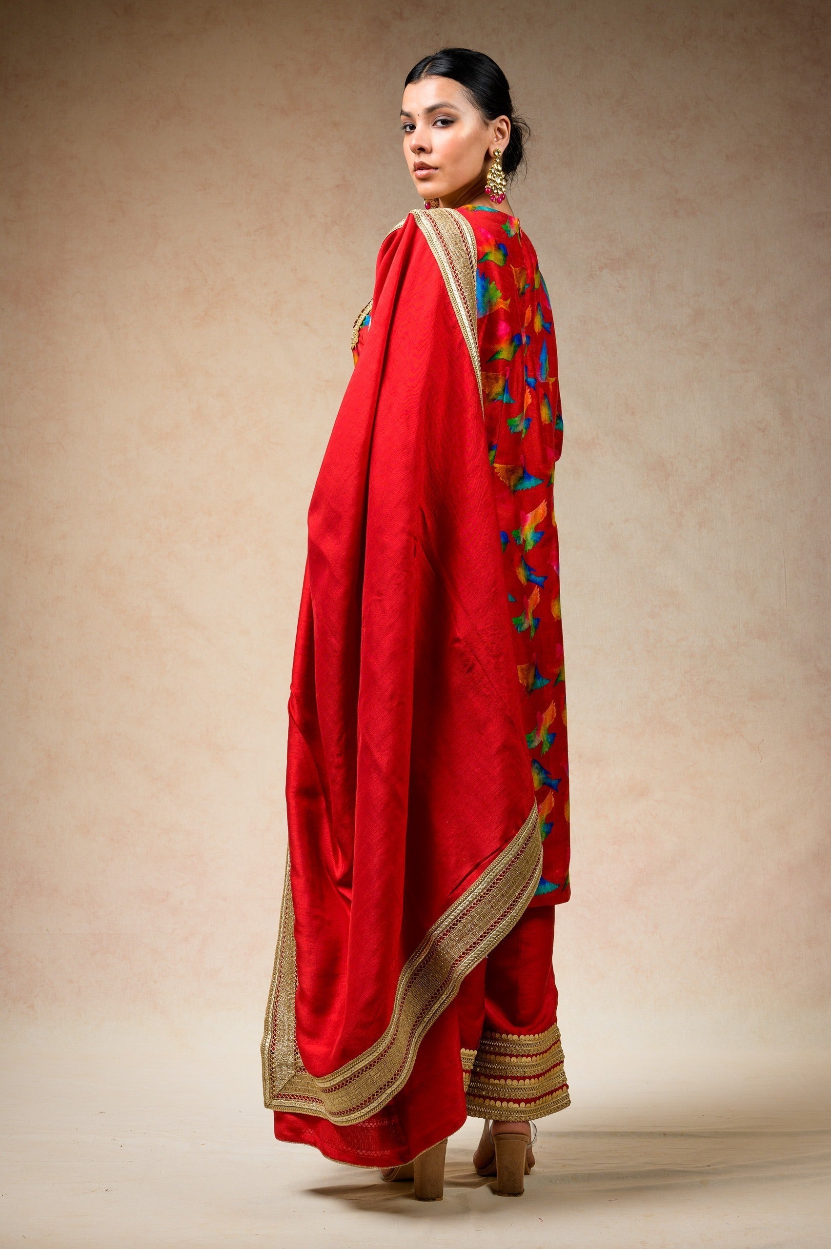 Suit With Palazzo, Dupatta image 1