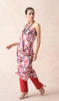 Cowl tunic with pants image 2