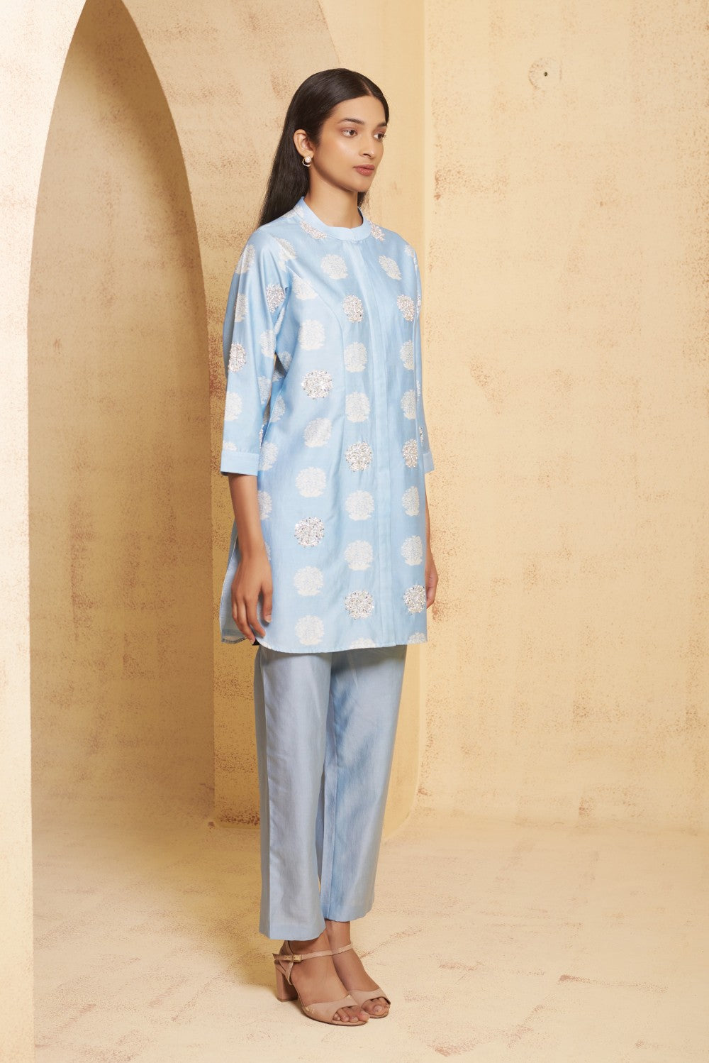 Hand Embroidered coord set image 4