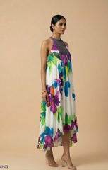 Isla — Embroidered Silk Shantoon Dress