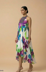 Isla — Embroidered Silk Shantoon Dress