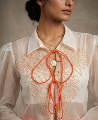 Solara — Embroidered Cotton Satin Co-ord Set