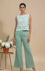 Elara — Hand-Embroidered Poplin Co-ord Set