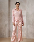 Aura — Embroidered Satin & Organza Co-ord Set