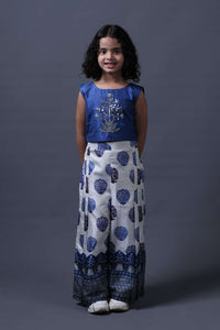Neeli buti Hand Embroidered twinning set for Brother + Sister image 1