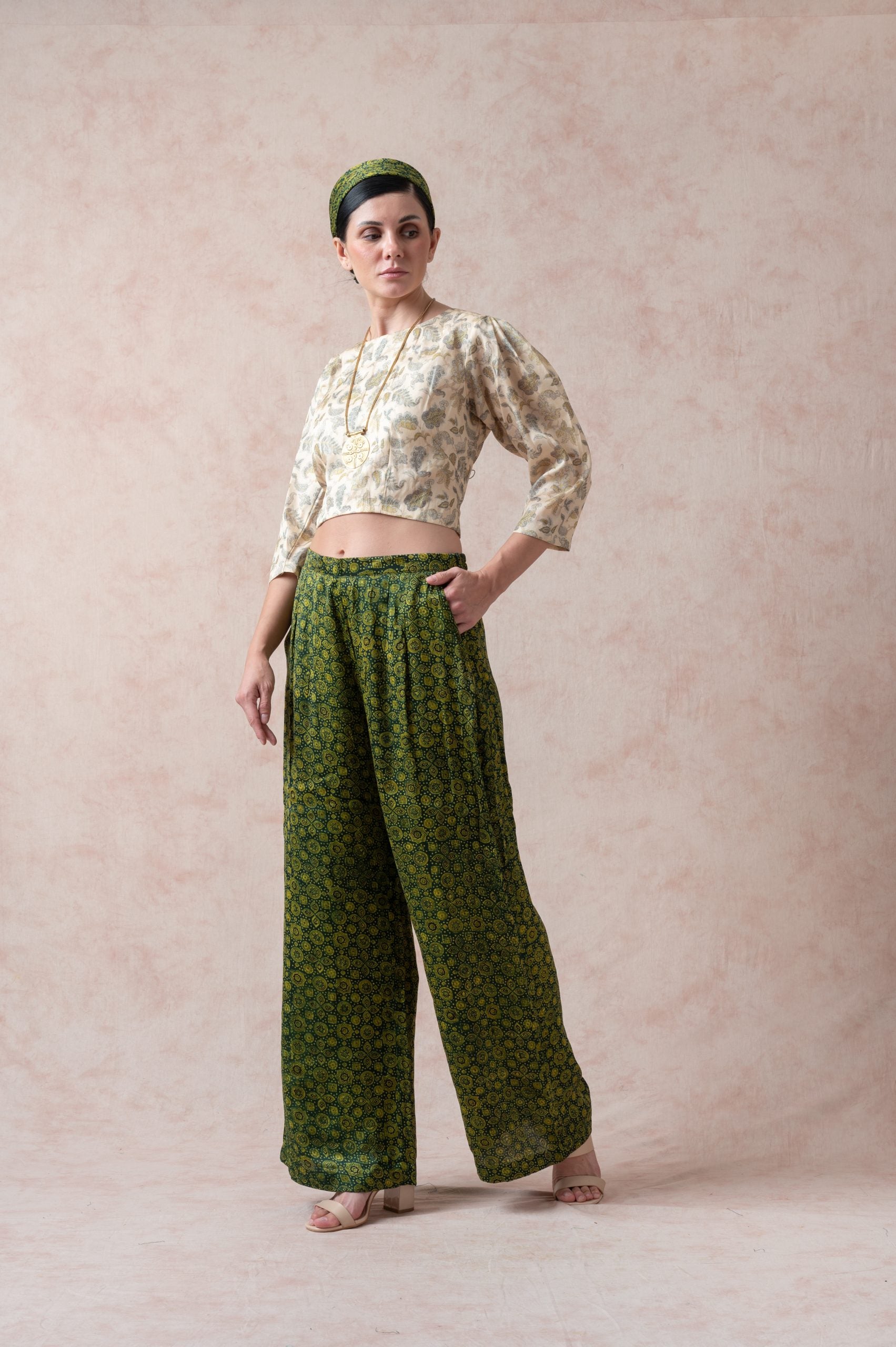 Ajrakh Print Set for Mom + Daughter + Son image 3