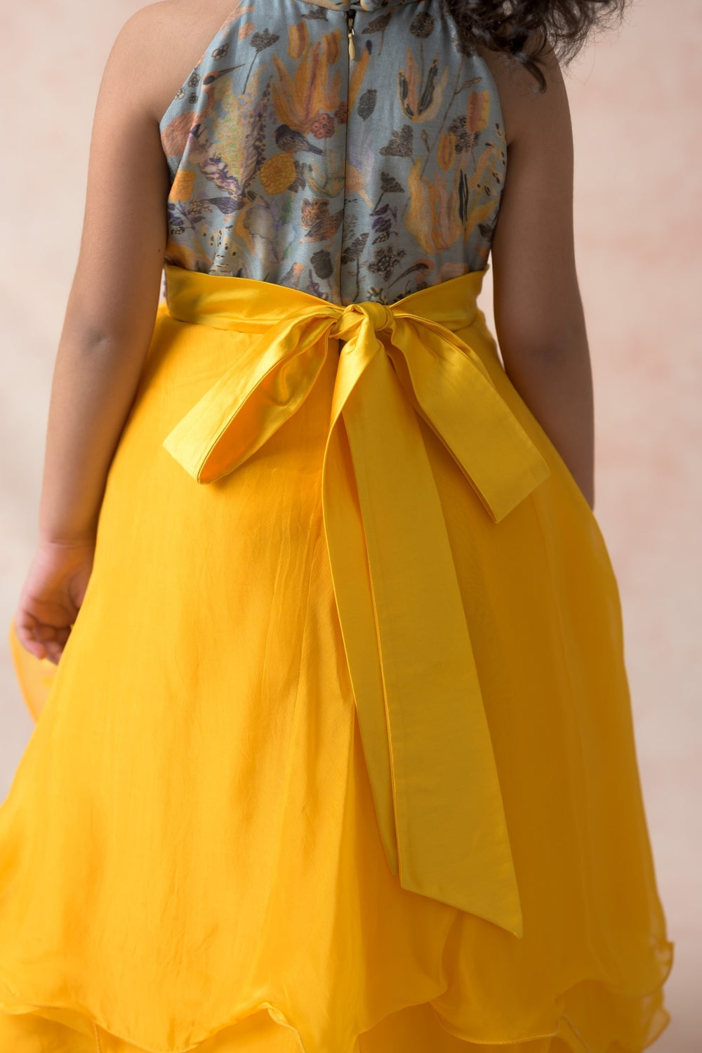 Embroidered silk gown image 7