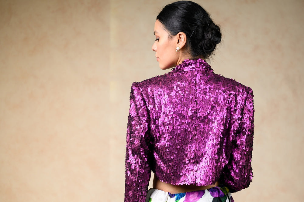 Hand Embroidered Silk Lehenga With Jacket, Blouse image 10