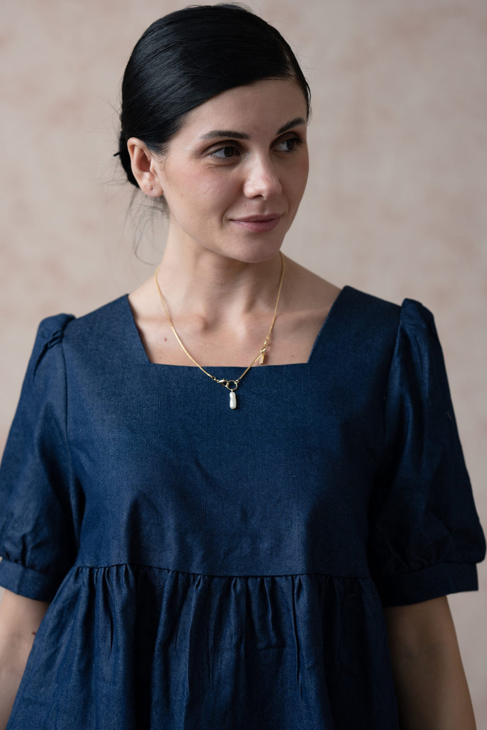 Rhino Blue 3-tier Short Dress image 4