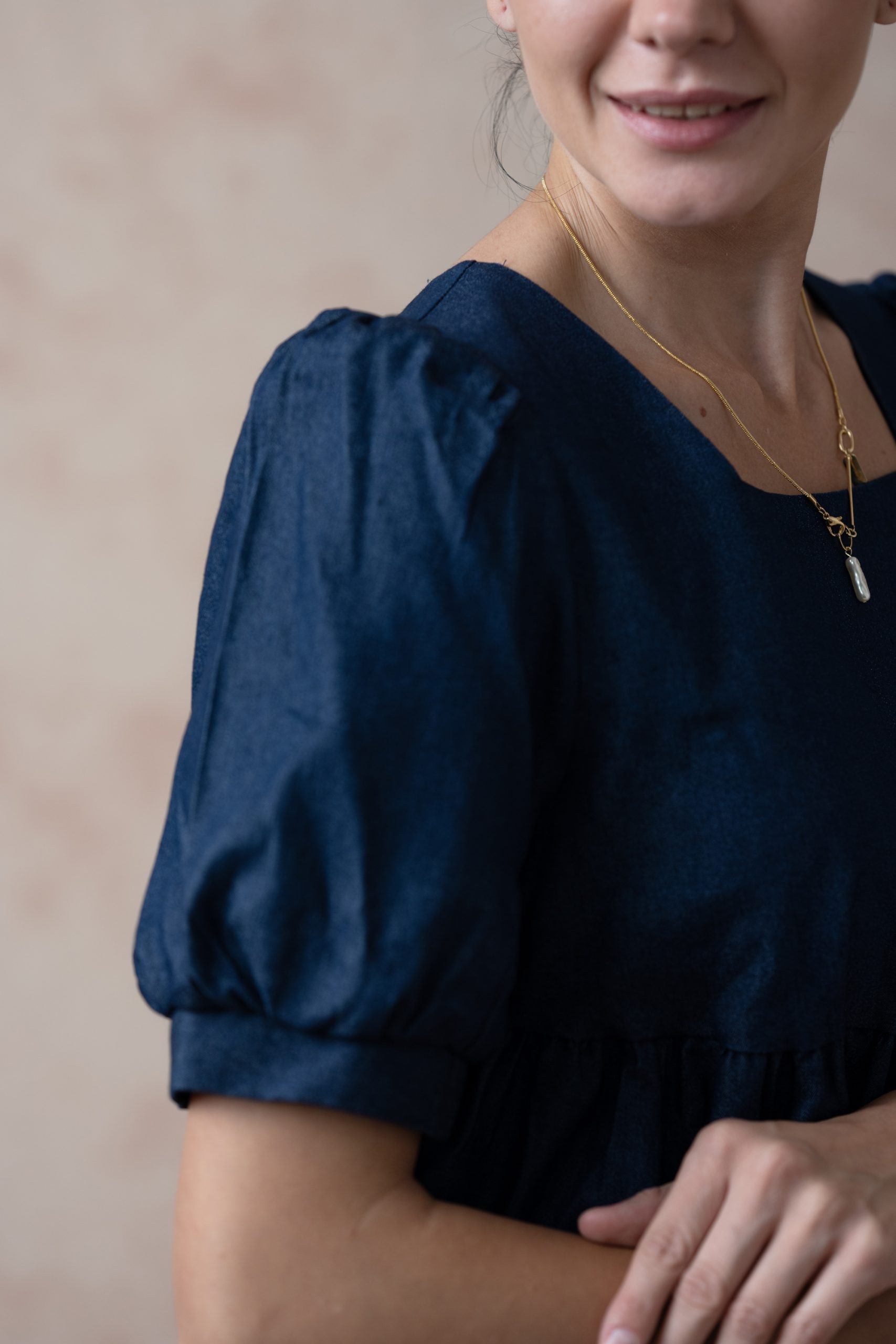 Rhino Blue 3-tier Short Dress image 5