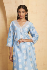 Hand Embroidered Marori work Kurta with pant image 3