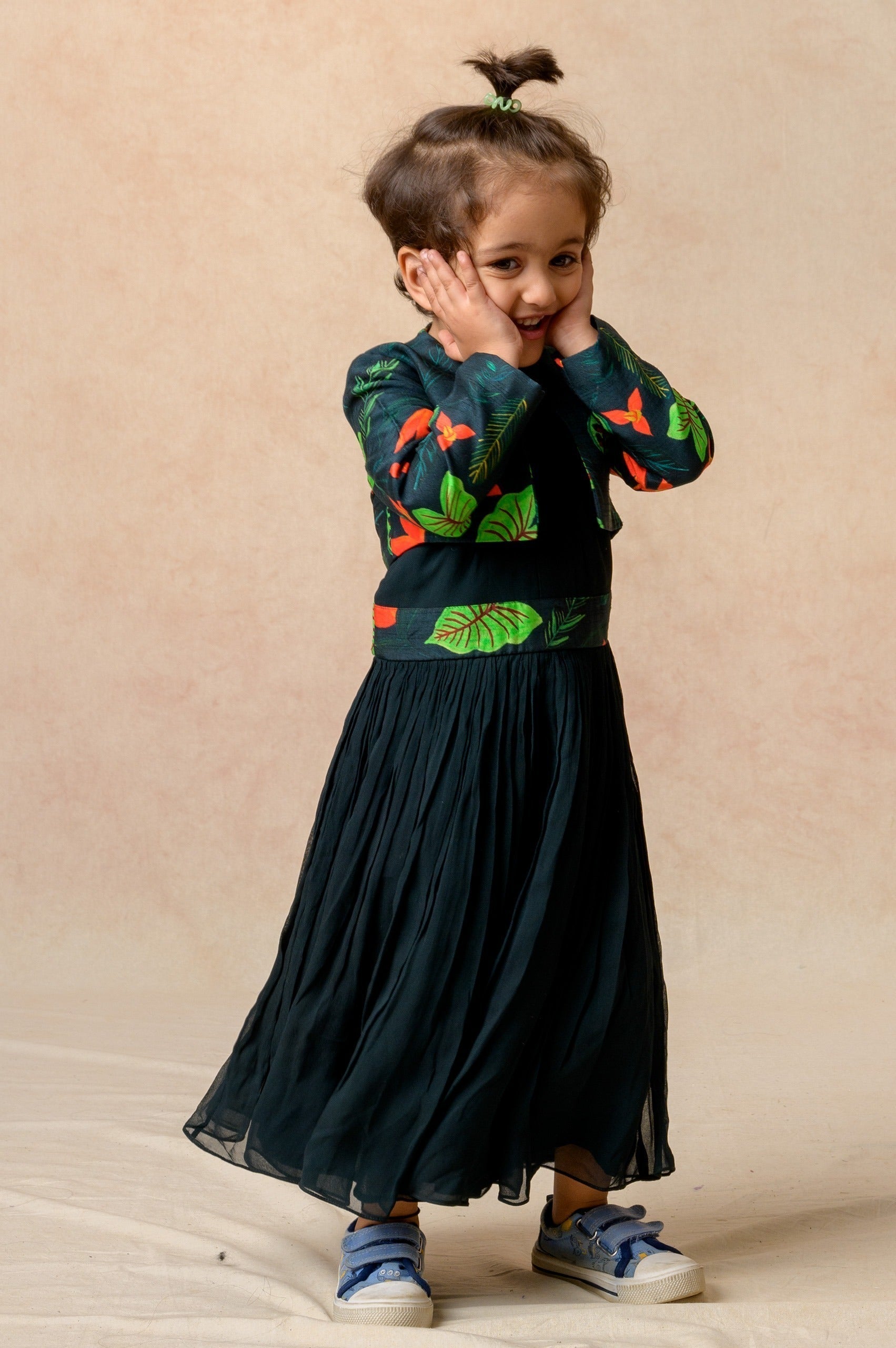 Twisted Neck Dress With Jacket image 1