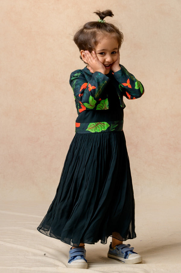 Twisted Neck Dress With Jacket image 1