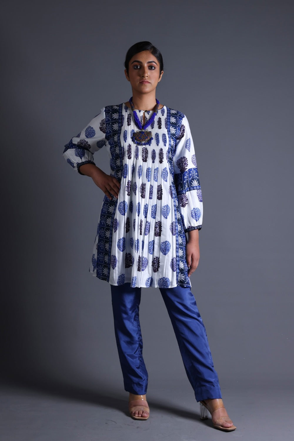 Pleated Kurti With Pant image 0