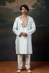 Embellished Mirror Work Kurta Set image 1