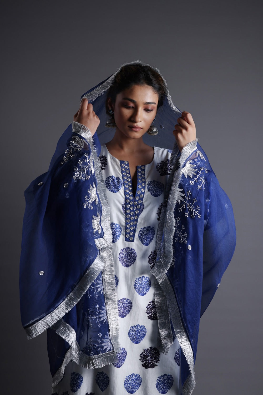 Hand Embroidered Kurta With Pant And Dupatta image 3