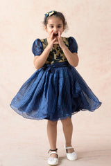 Shades of blue frock image 3
