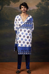 Stylish Angrakha Kurta Set image 1