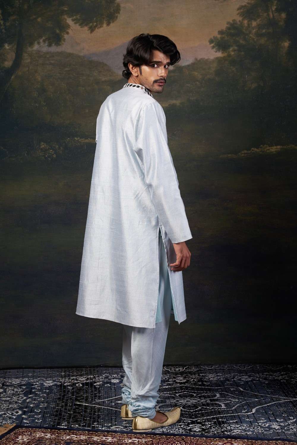 Mirror Work Kurta with Matching Pyjama image 5