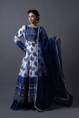 Neeli buti Hand Embroidered twinning set for Mom + Son image 3