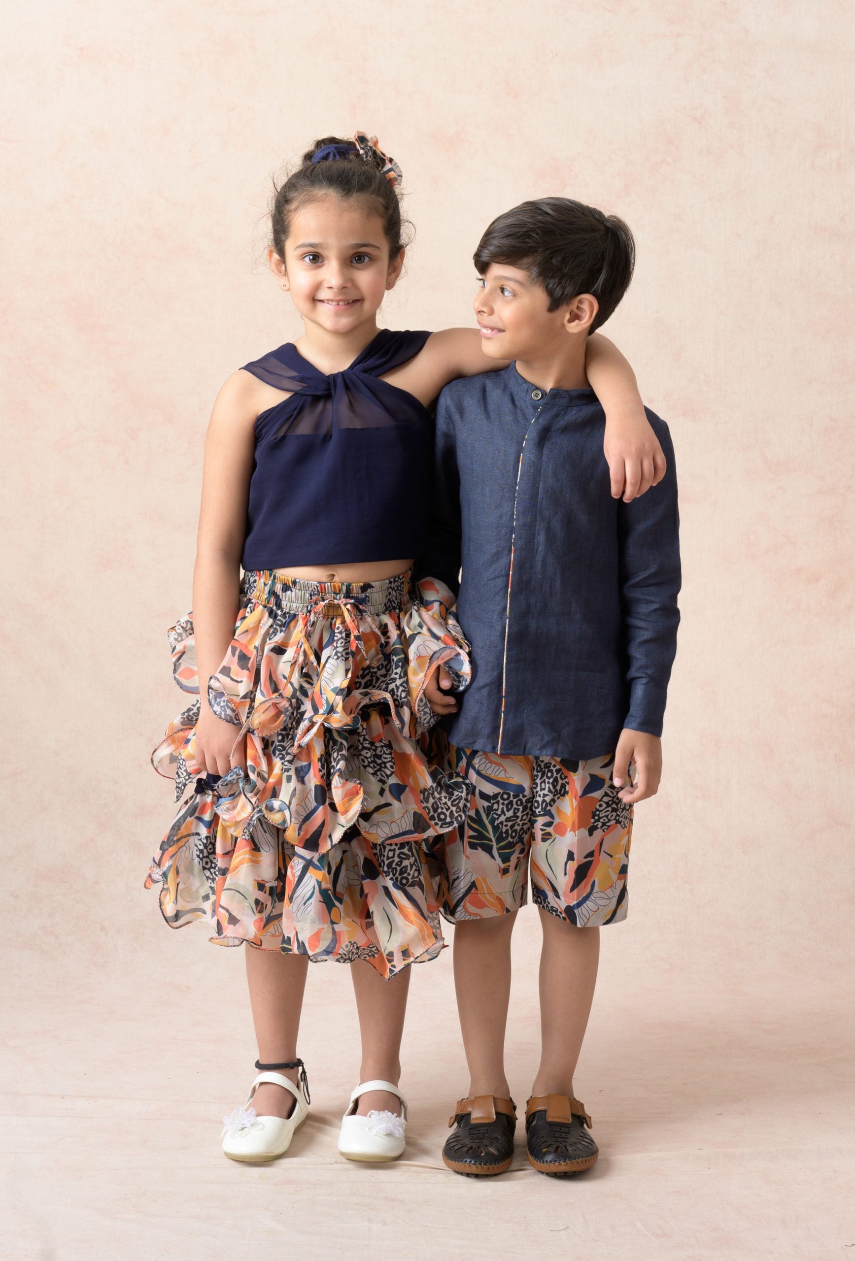 Jungle print twinning set for Sister + Brother image 0