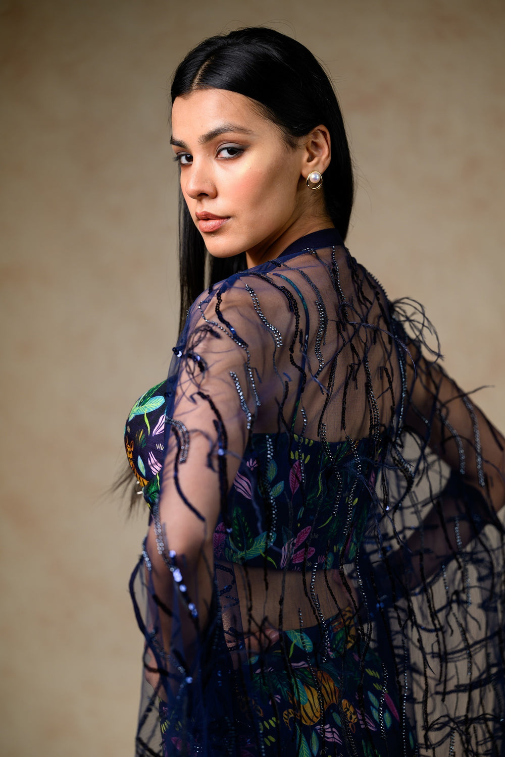 Multicolor jungle print twinning set for Mom + Daughter + Son image 7