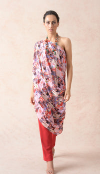 Cowl tunic with pants image 3