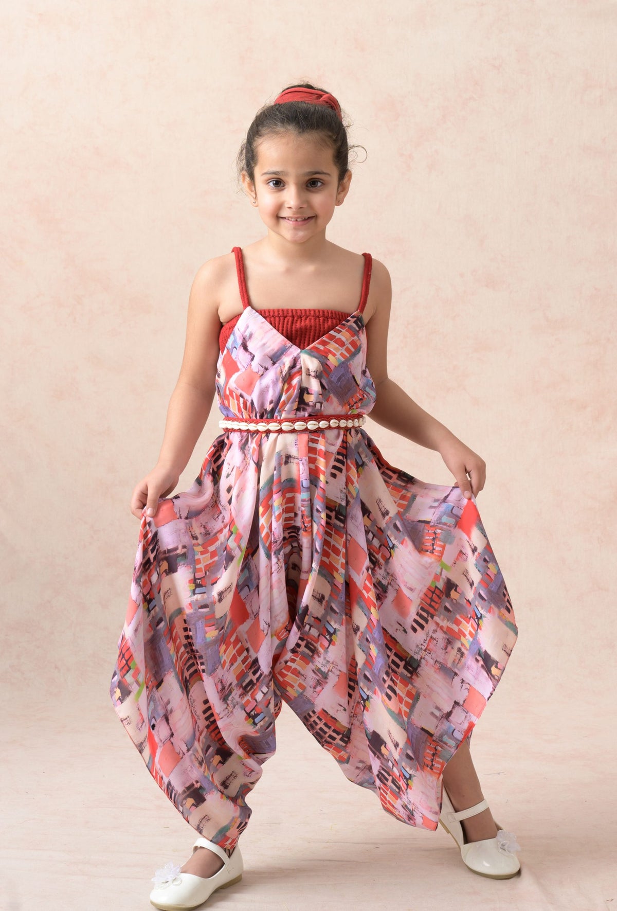 Jumpsuit with handcrafted belt image 0