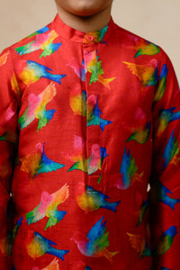 Indo Western Sherwani With Kurta Pyjama image 6