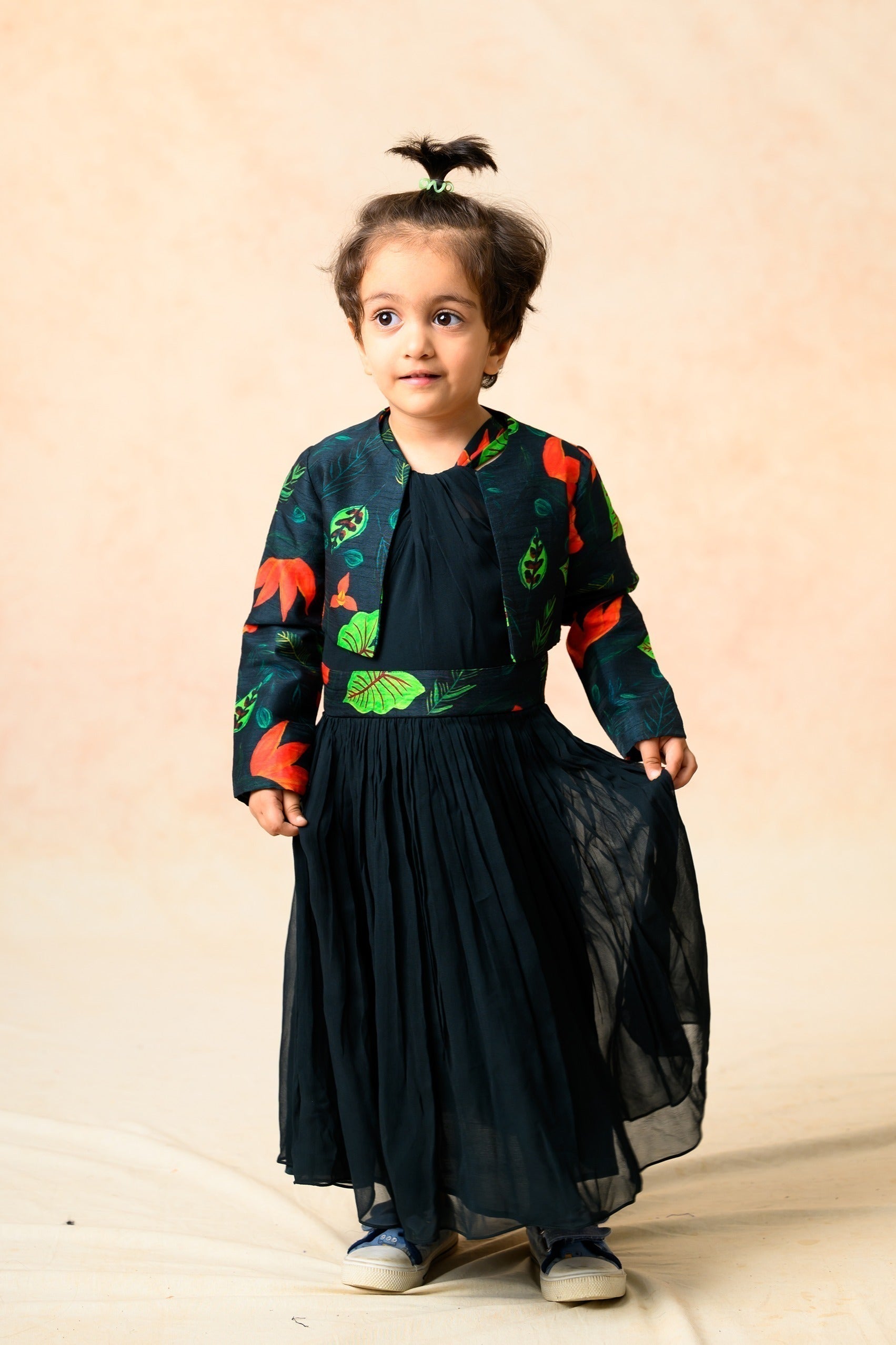 Twisted Neck Dress With Jacket image 13