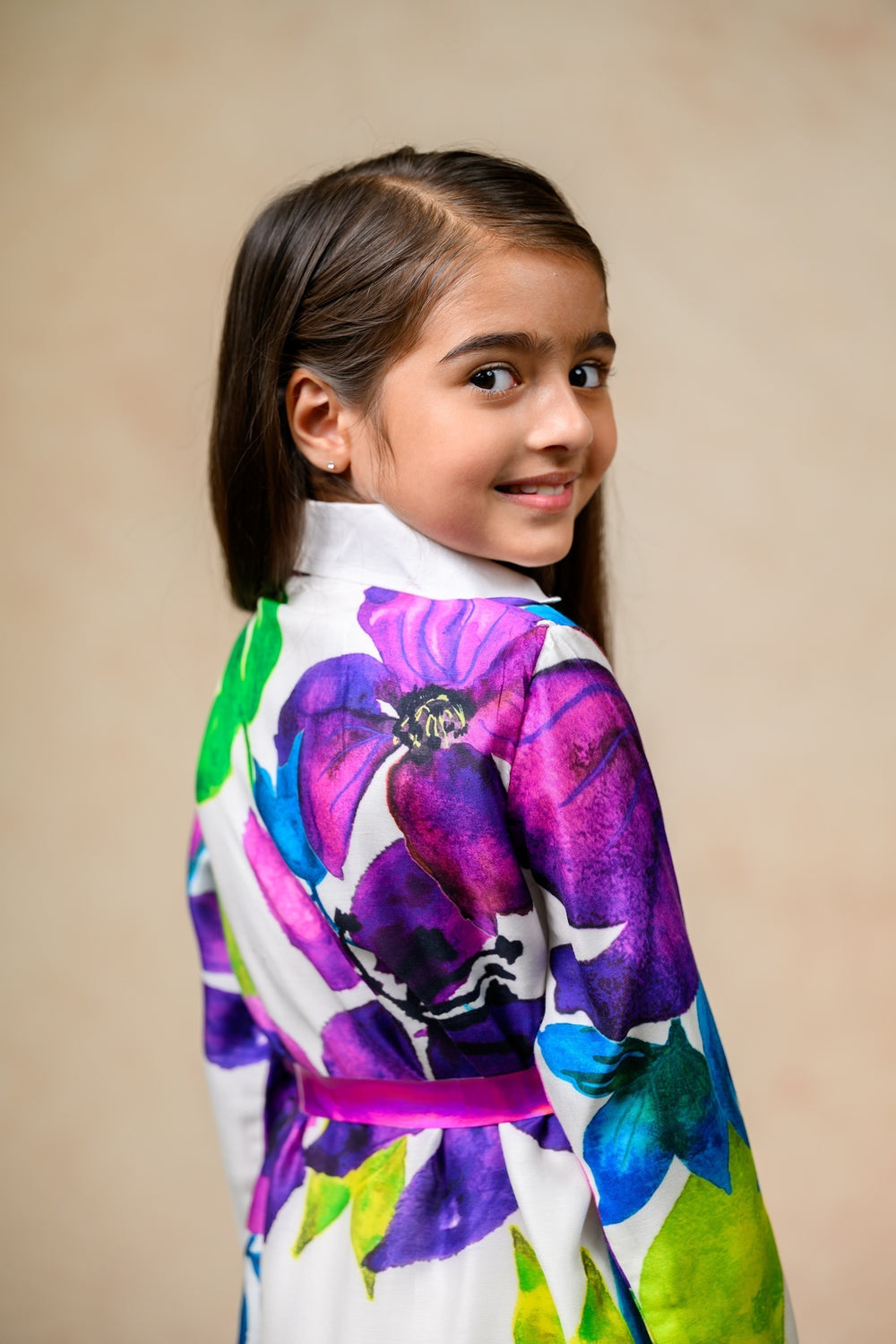 Floral print twinning set for Sister + Brother image 13