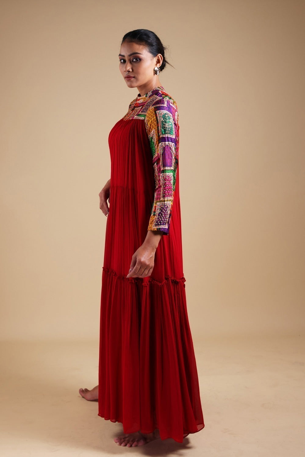 Hand Embroidered Maxi Gown image 5