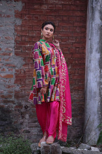Hand-Embroidered Jharokha Print Twinning Set for men + Women image 2