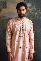 Rosewood overall hand embroidered mirror work kurta image 0