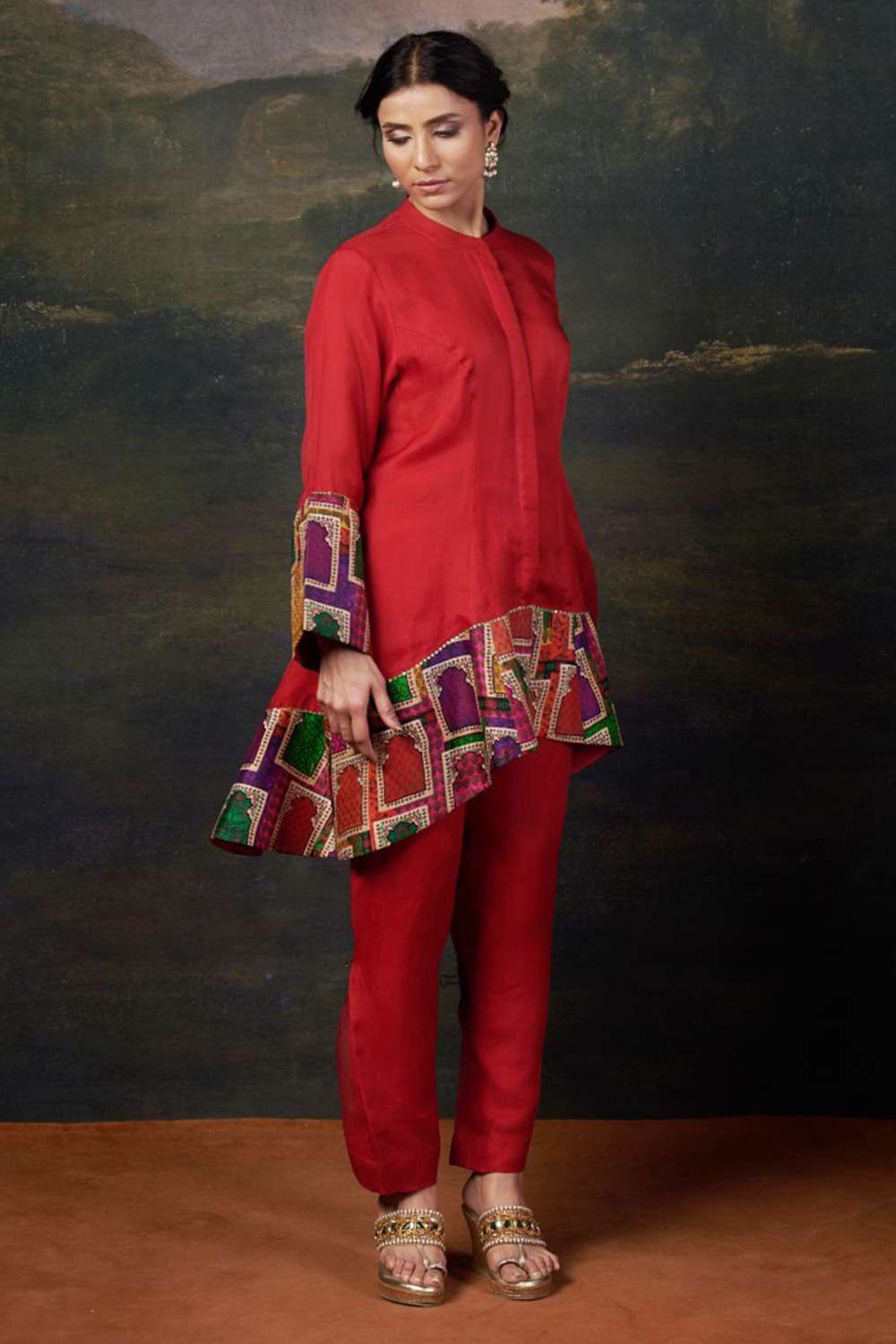 Organza Coord Red Set image 0