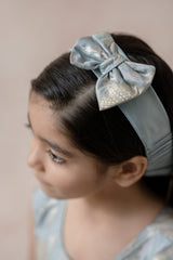 Brocade silk ruffle gown image 3