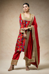 Birds print twinning set for Mom + Daughter + Son image 1