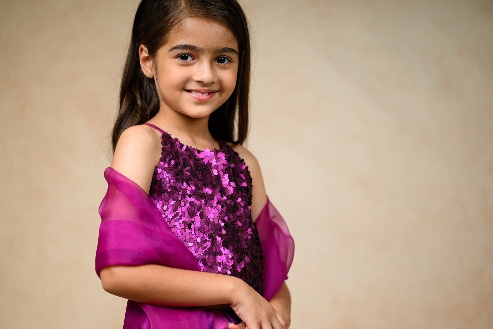 Hand Embroidered silk twinning set for Mom + Daughter image 17