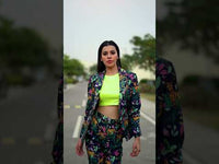 Aditi Coat With Crop Top And Pants