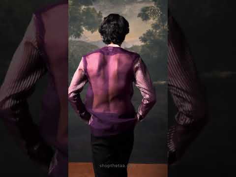 Pure Organza Hand-Embroidered Shirt with Hand embroidered Jacket set