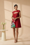 Sera — Embroidered Chanderi Cotton Dress